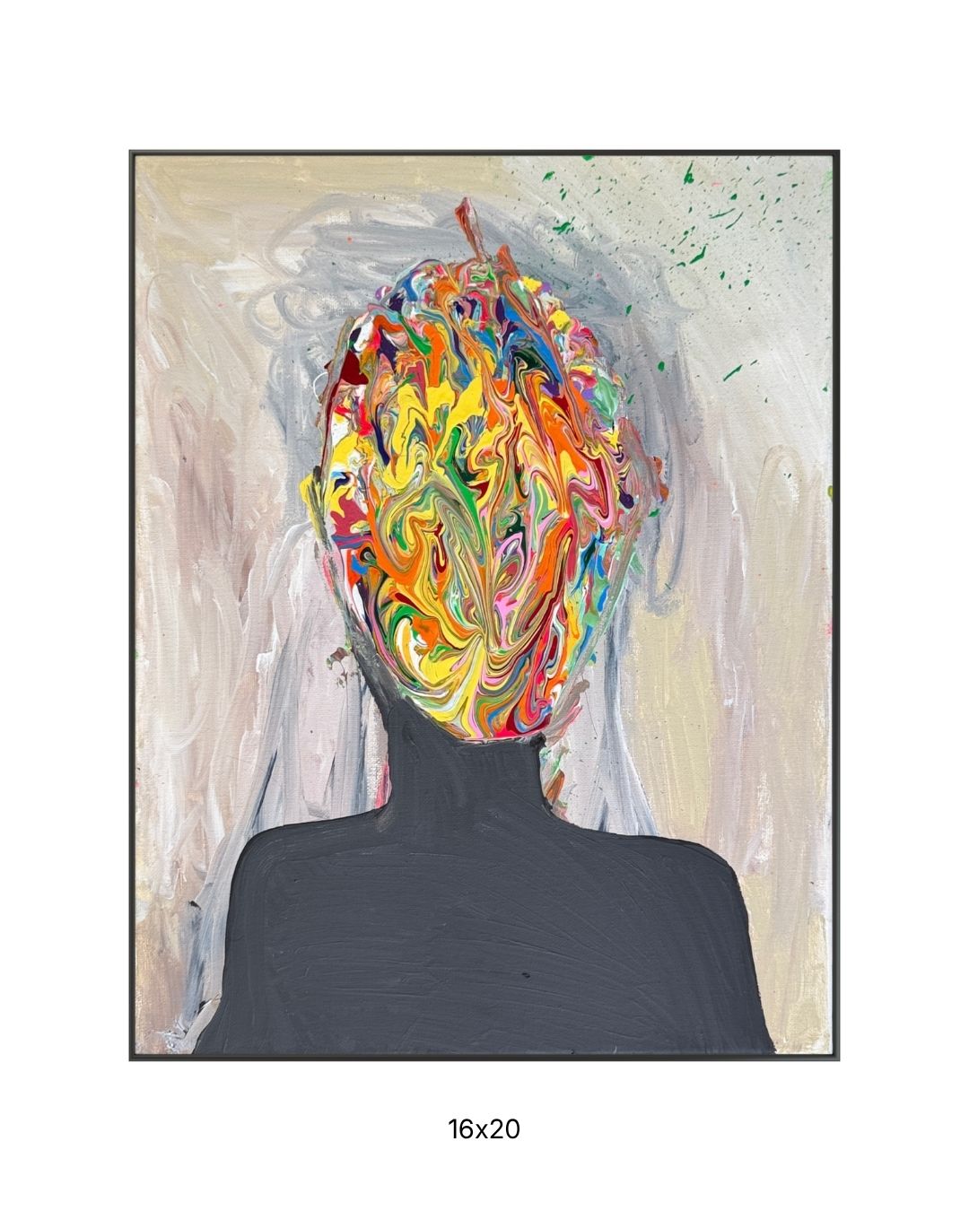 Original acrylic painting by Stevie Alger, Art at the Afters, Latest collection, number 1, Los Angeles