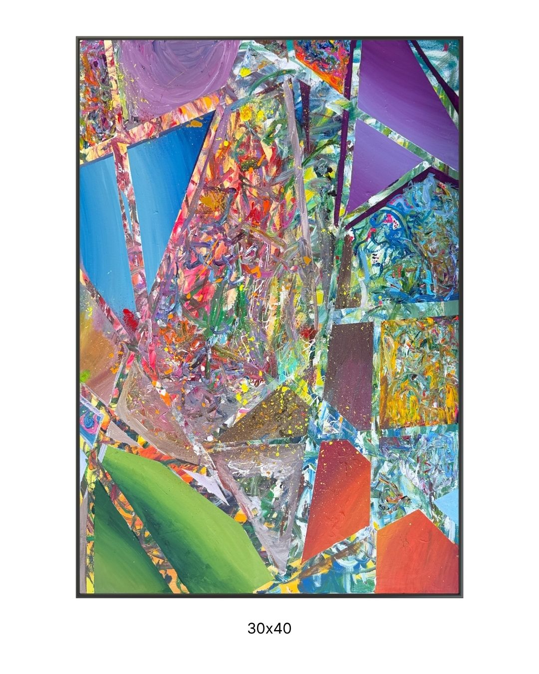 Original acrylic painting by Stevie Alger, Art at the Afters, Abstract collection, number 109, Los Angeles