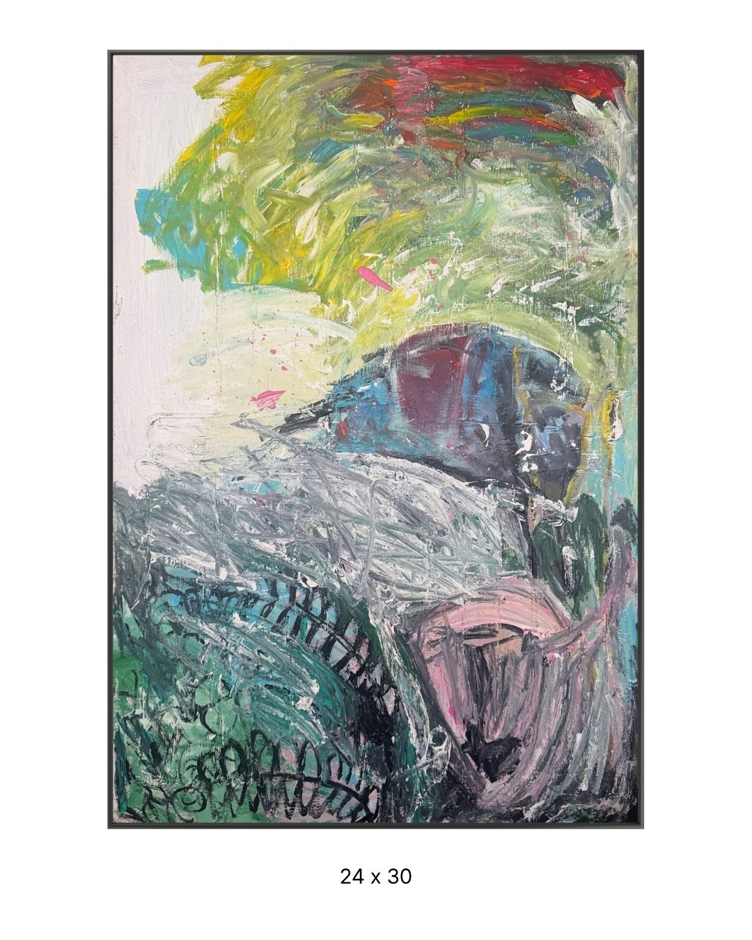 Original acrylic painting by Stevie Alger, Art at the Afters, Abstract collection, number 110, Los Angeles