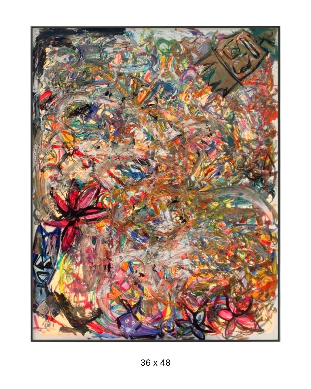 Original acrylic painting by Stevie Alger, Art at the Afters, Abstract collection, number 111, Los Angeles