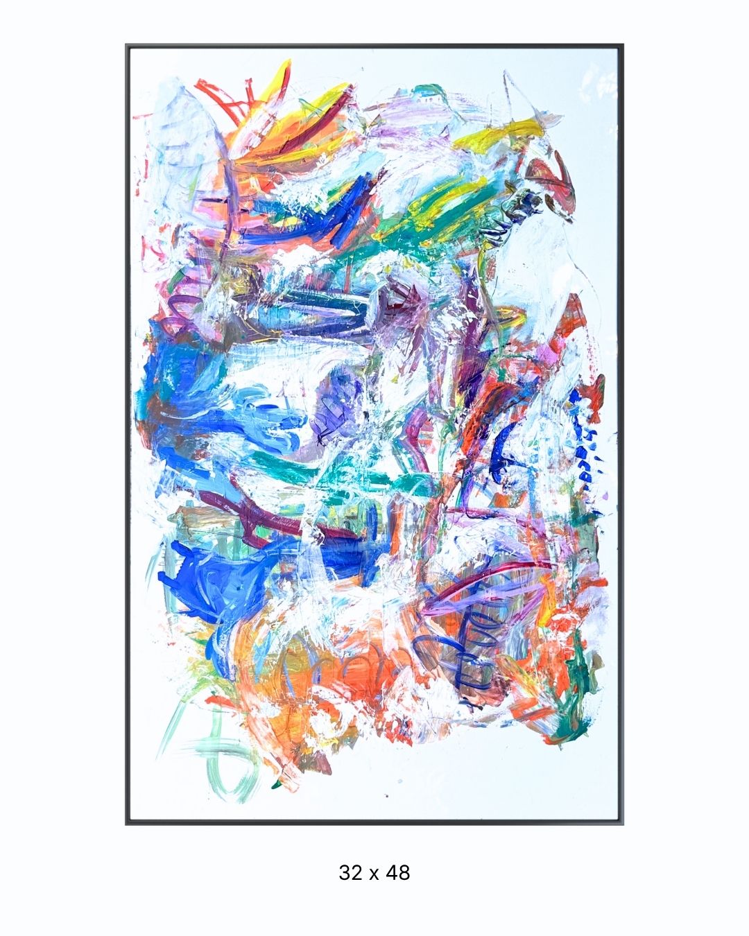 Original acrylic painting by Stevie Alger, Art at the Afters, Abstract collection, number 115, Los Angeles