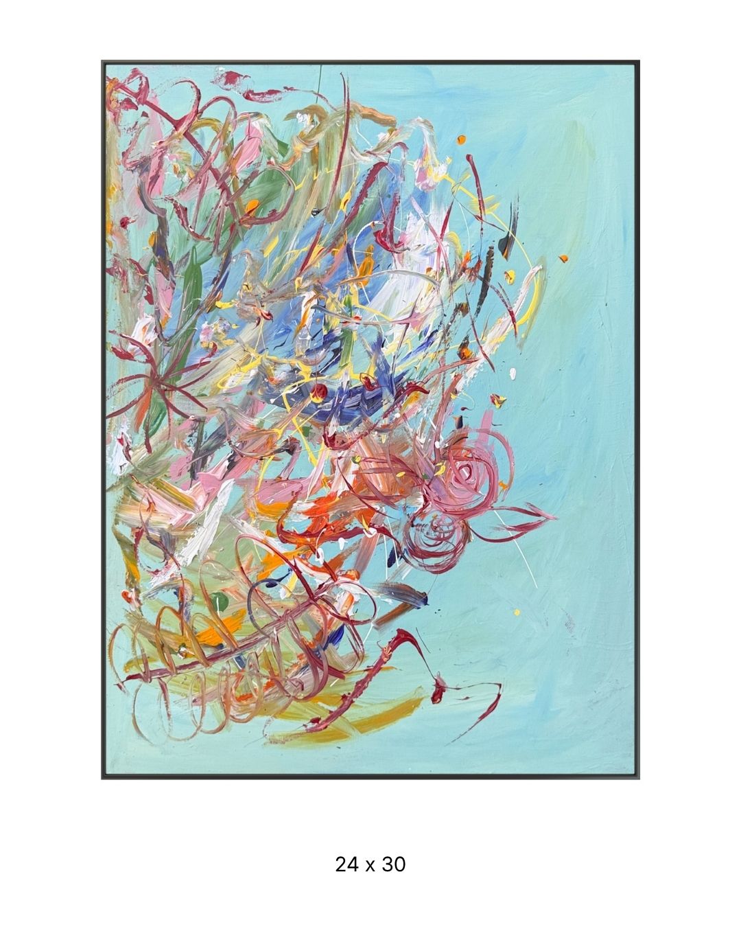 Original acrylic painting by Stevie Alger, Art at the Afters, Abstract collection, number 121, Los Angeles