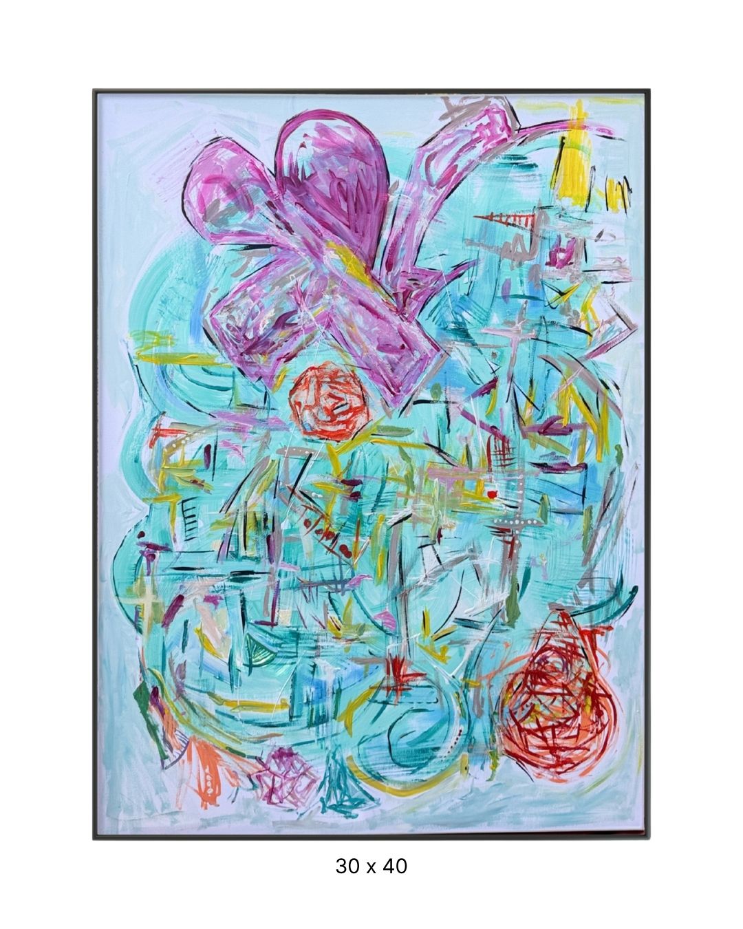 Original acrylic painting by Stevie Alger, Art at the Afters, Abstract collection, number 123, Los Angeles