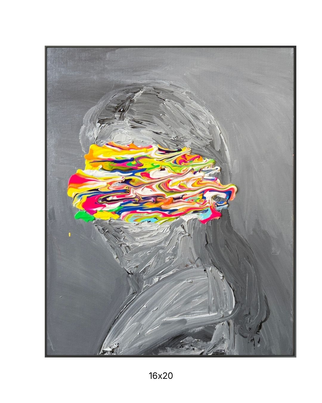 Original acrylic painting by Stevie Alger, Art at the Afters, Latest collection, number 13, Los Angeles