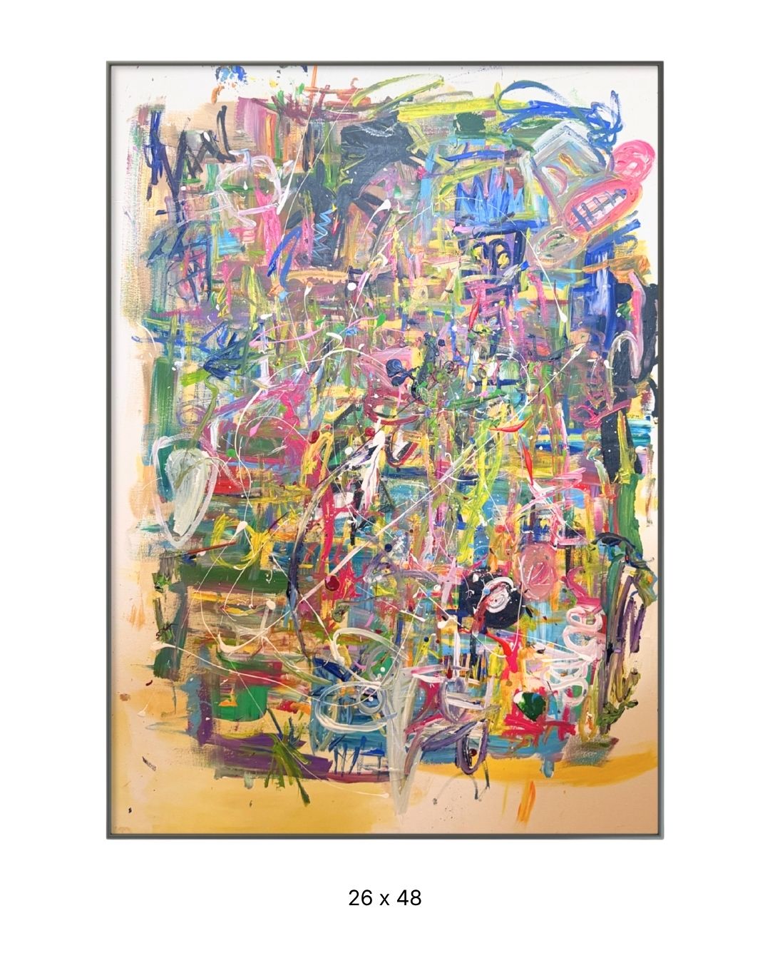 Original acrylic painting by Stevie Alger, Art at the Afters, Trip City collection, number 132, Los Angeles