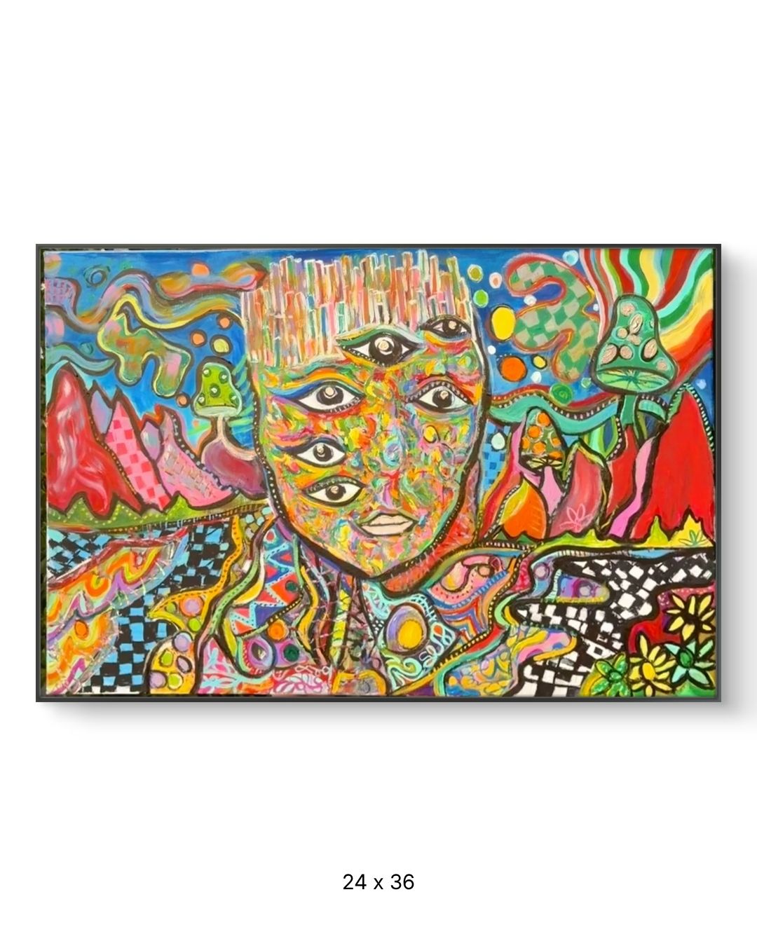 Original acrylic painting by Stevie Alger, Art at the Afters, Trip City collection, number 137, Los Angeles