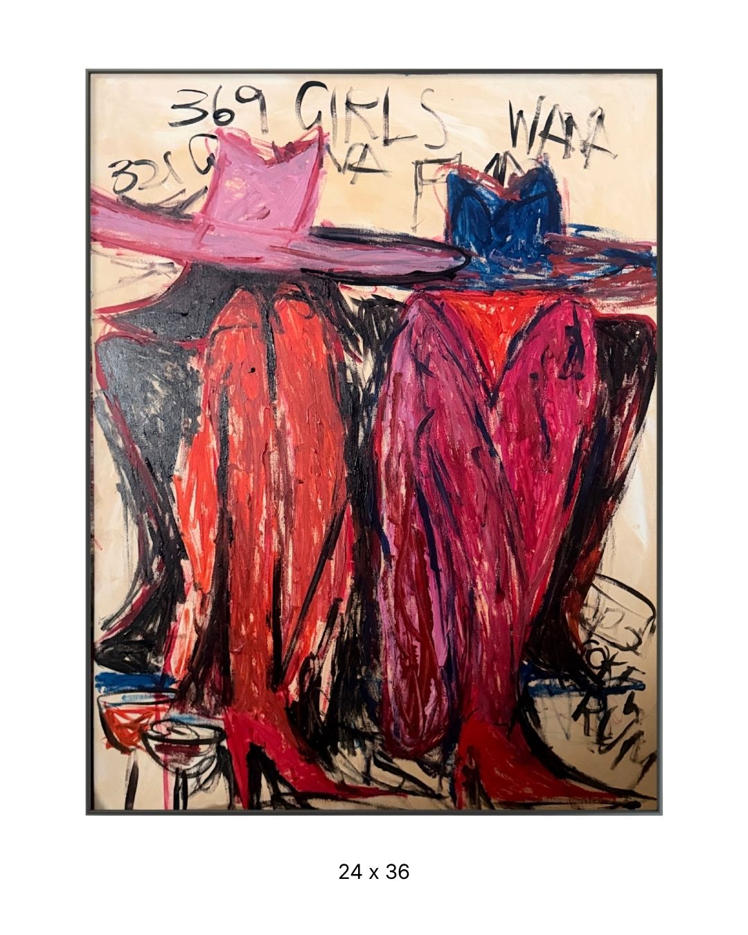 Original acrylic painting by Stevie Alger, Art at the Afters, Western America collection, number 142, Los Angeles