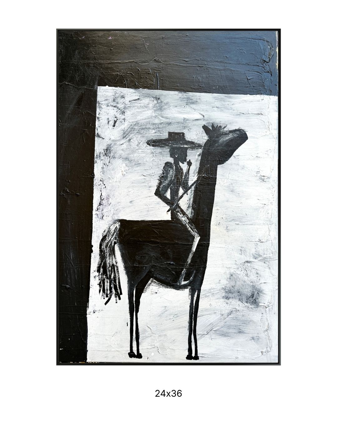Original acrylic painting by Stevie Alger, Art at the Afters, Western America collection, number 145, Los Angeles