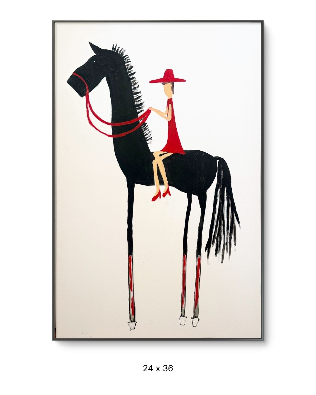 Original acrylic painting by Stevie Alger, Art at the Afters, Western America collection, number 146, Los Angeles