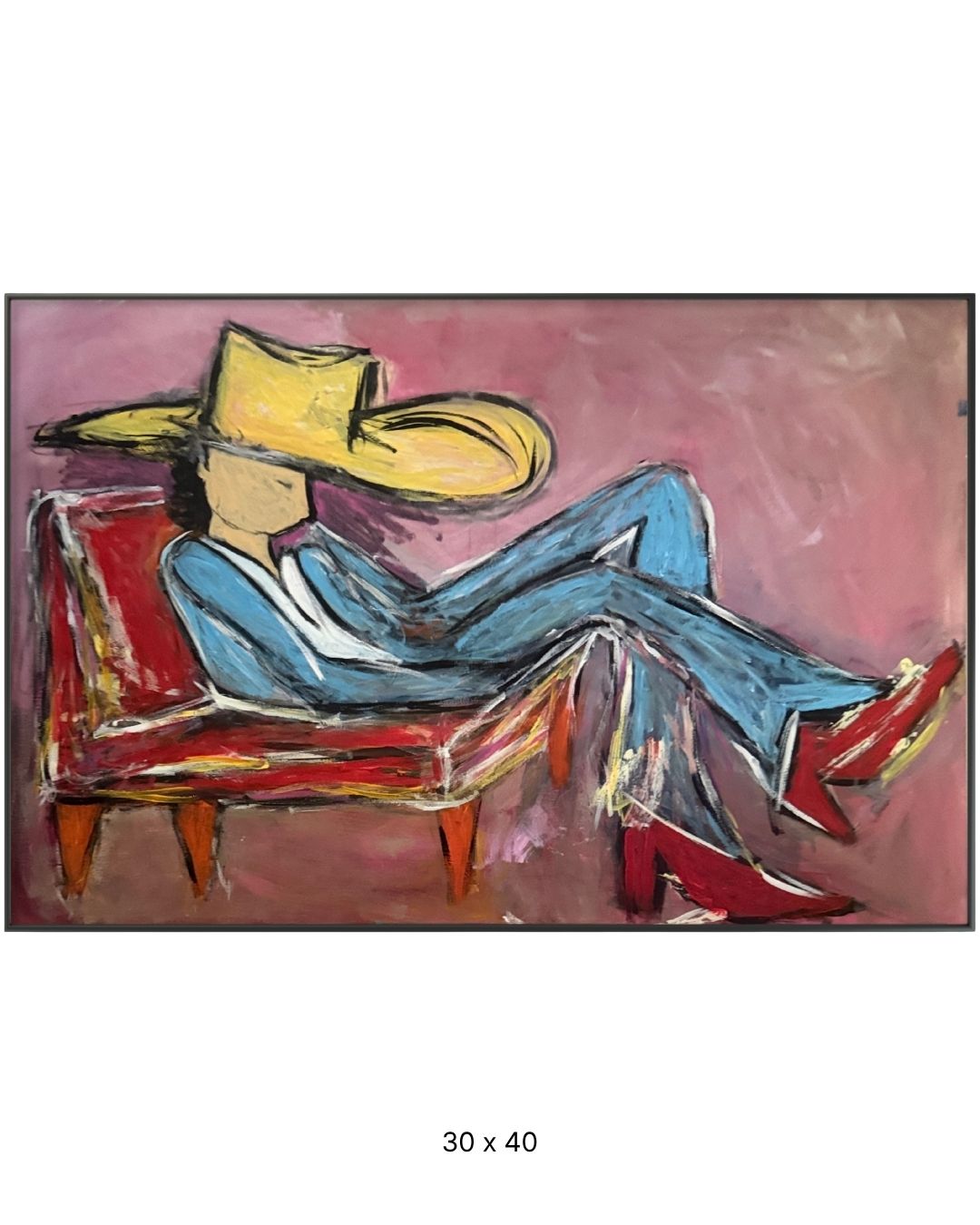 Original acrylic painting by Stevie Alger, Art at the Afters, Western America collection, number 147, Los Angeles