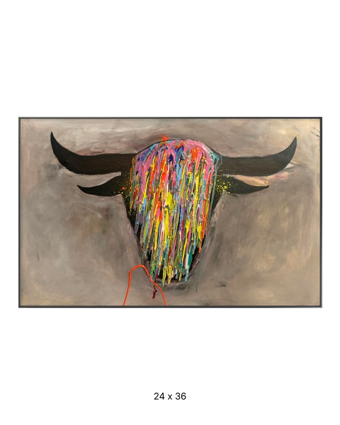 Original acrylic painting by Stevie Alger, Art at the Afters, Western America collection, number 150, Los Angeles