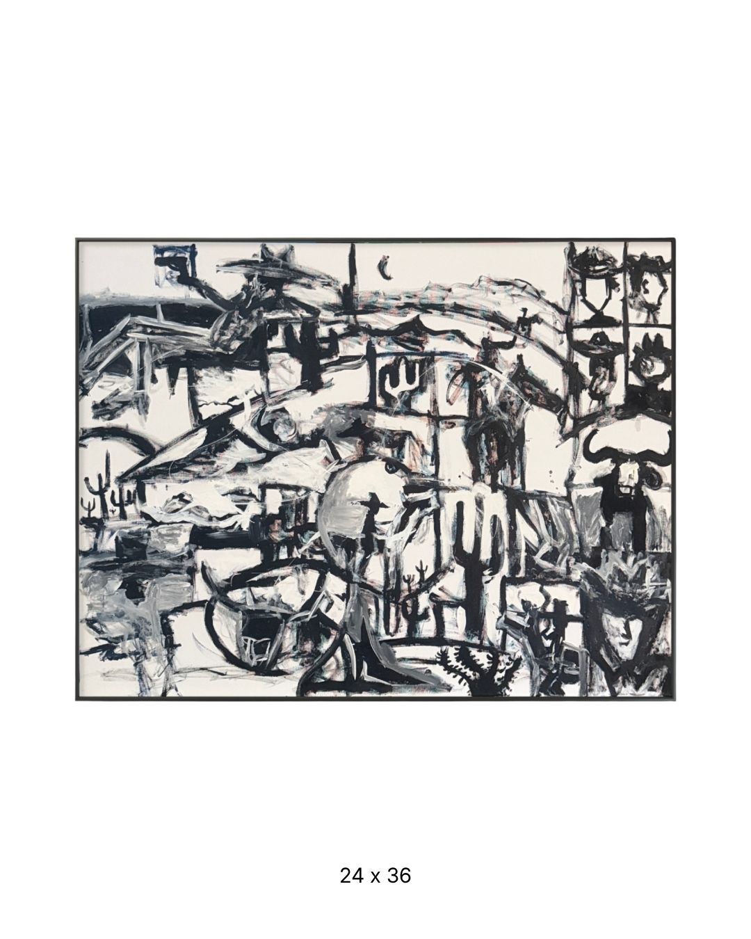 Original acrylic painting by Stevie Alger, Art at the Afters, Western America collection, number 155, Los Angeles