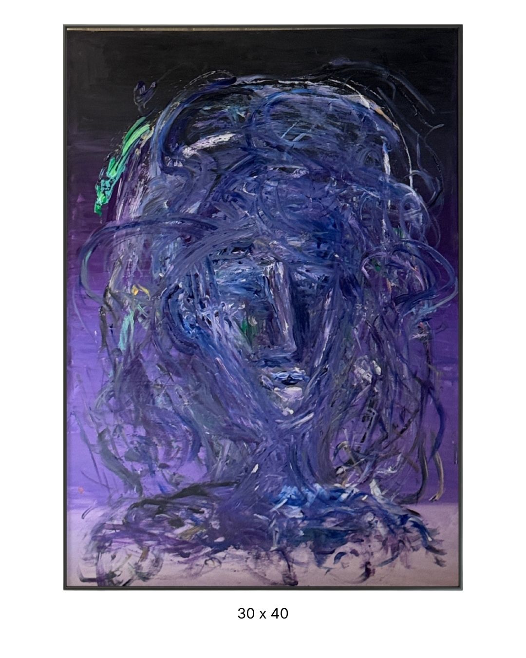 Original acrylic painting by Stevie Alger, Art at the Afters, Shaded collection, number 172, Los Angeles