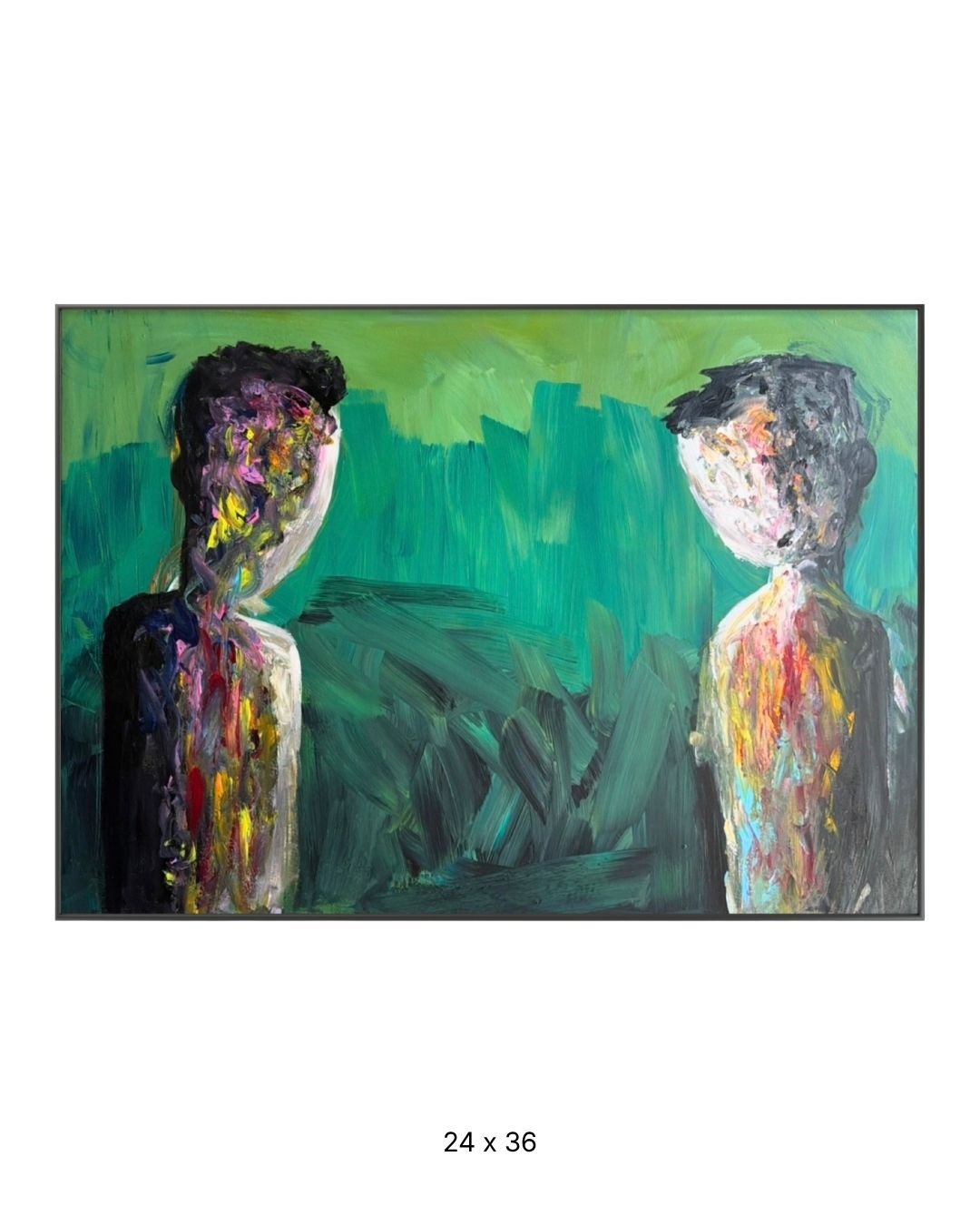 Original acrylic painting by Stevie Alger, Art at the Afters, Shaded collection, number 174, Los Angeles