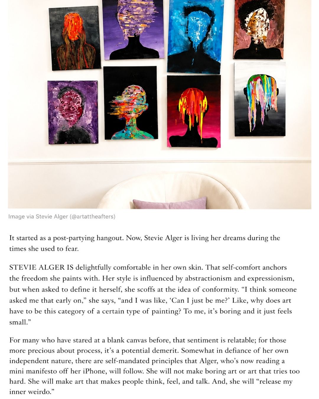Kaelen Jones feature, Art at the Afters