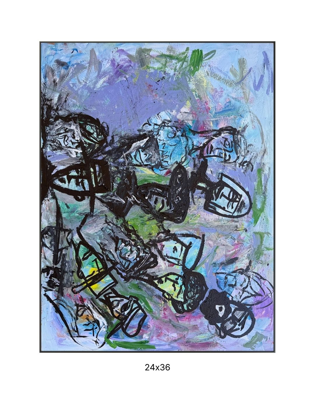 Original acrylic painting by Stevie Alger, Art at the Afters, Latest collection, number 25, Los Angeles