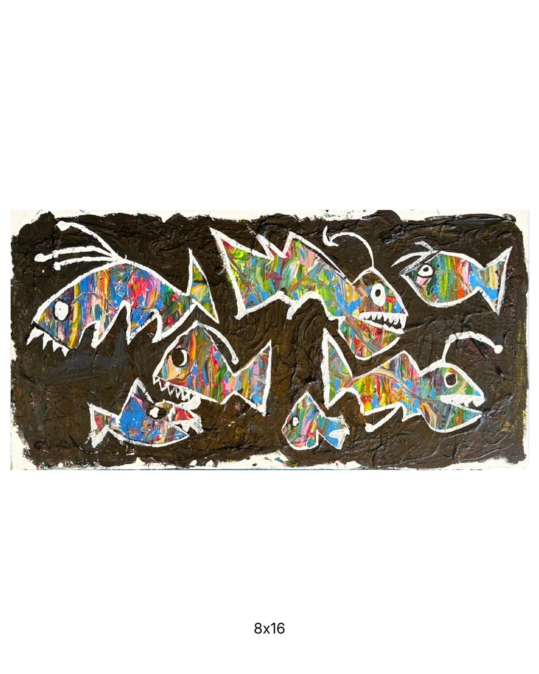 Original acrylic painting by Stevie Alger, Art at the Afters, Latest collection, number 26, Los Angeles