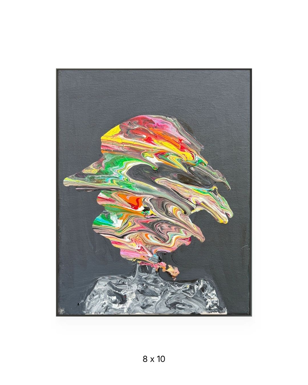 Original acrylic painting by Stevie Alger, Art at the Afters, Latest collection, number 32, Los Angeles