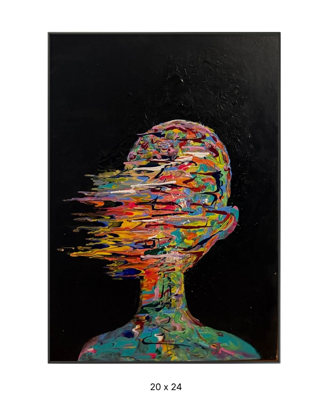 Original acrylic painting by Stevie Alger, Art at the Afters, No One collection, number 37, Los Angeles
