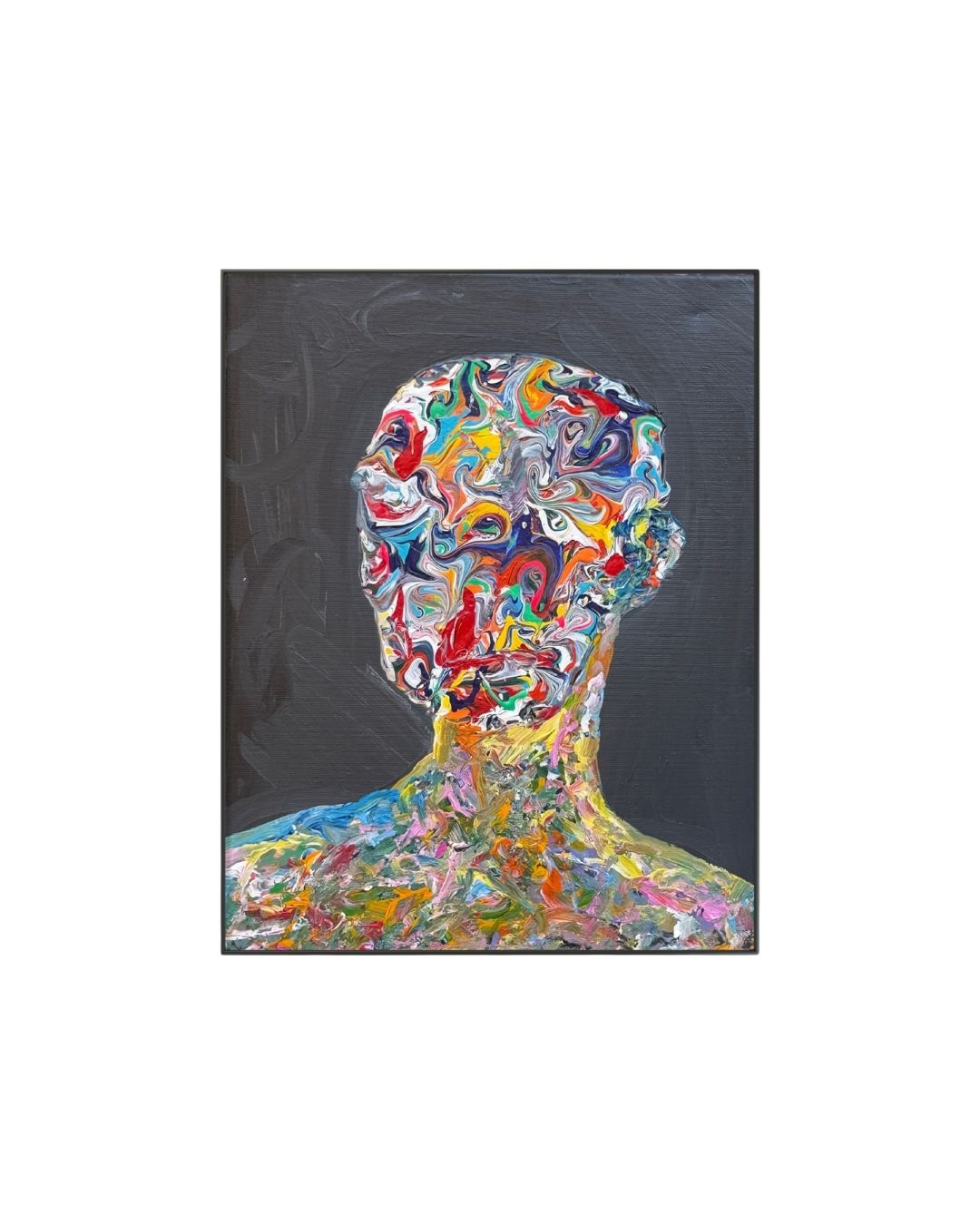 Original acrylic painting by Stevie Alger, Art at the Afters, No One collection, number 41, Los Angeles