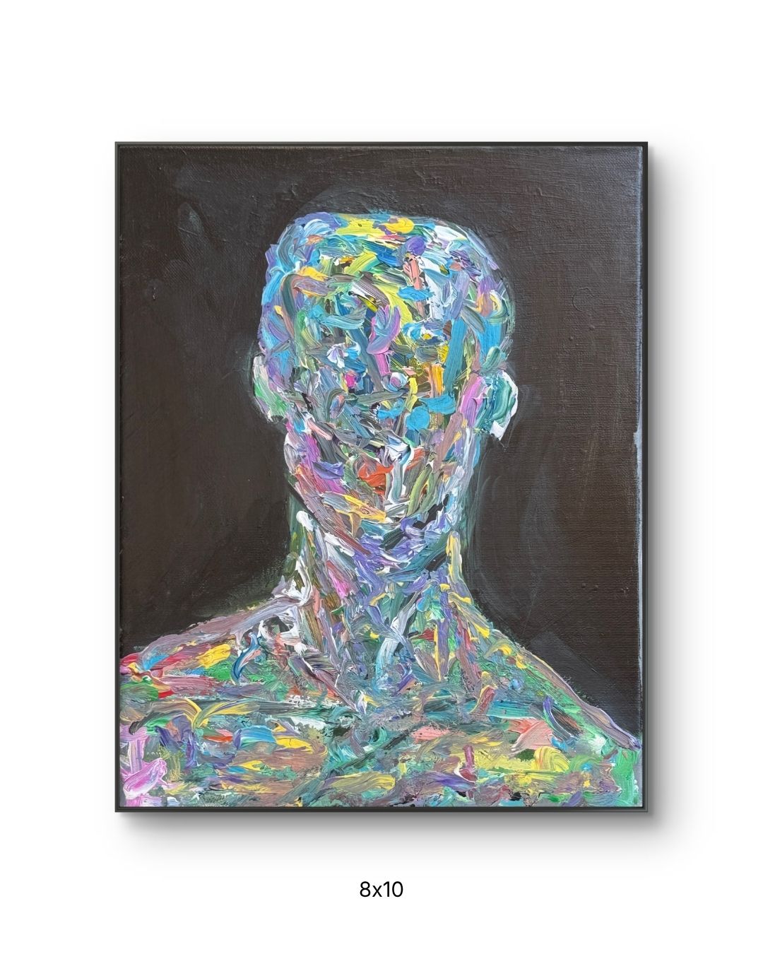 Original acrylic painting by Stevie Alger, Art at the Afters, No One collection, number 50, Los Angeles