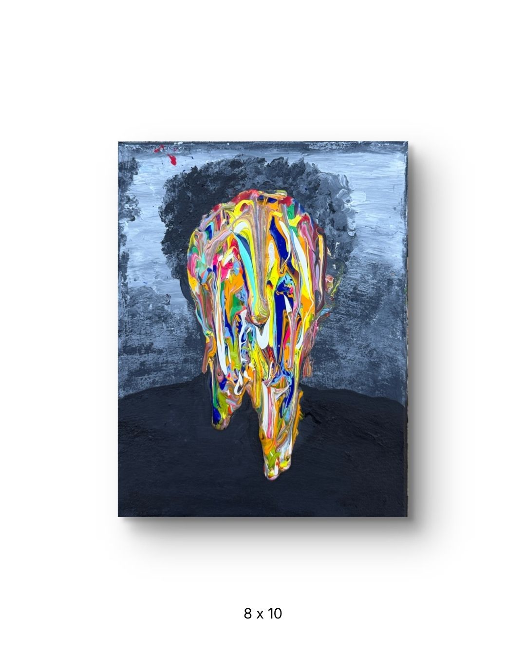 Original acrylic painting by Stevie Alger, Art at the Afters, No One collection, number 52, Los Angeles