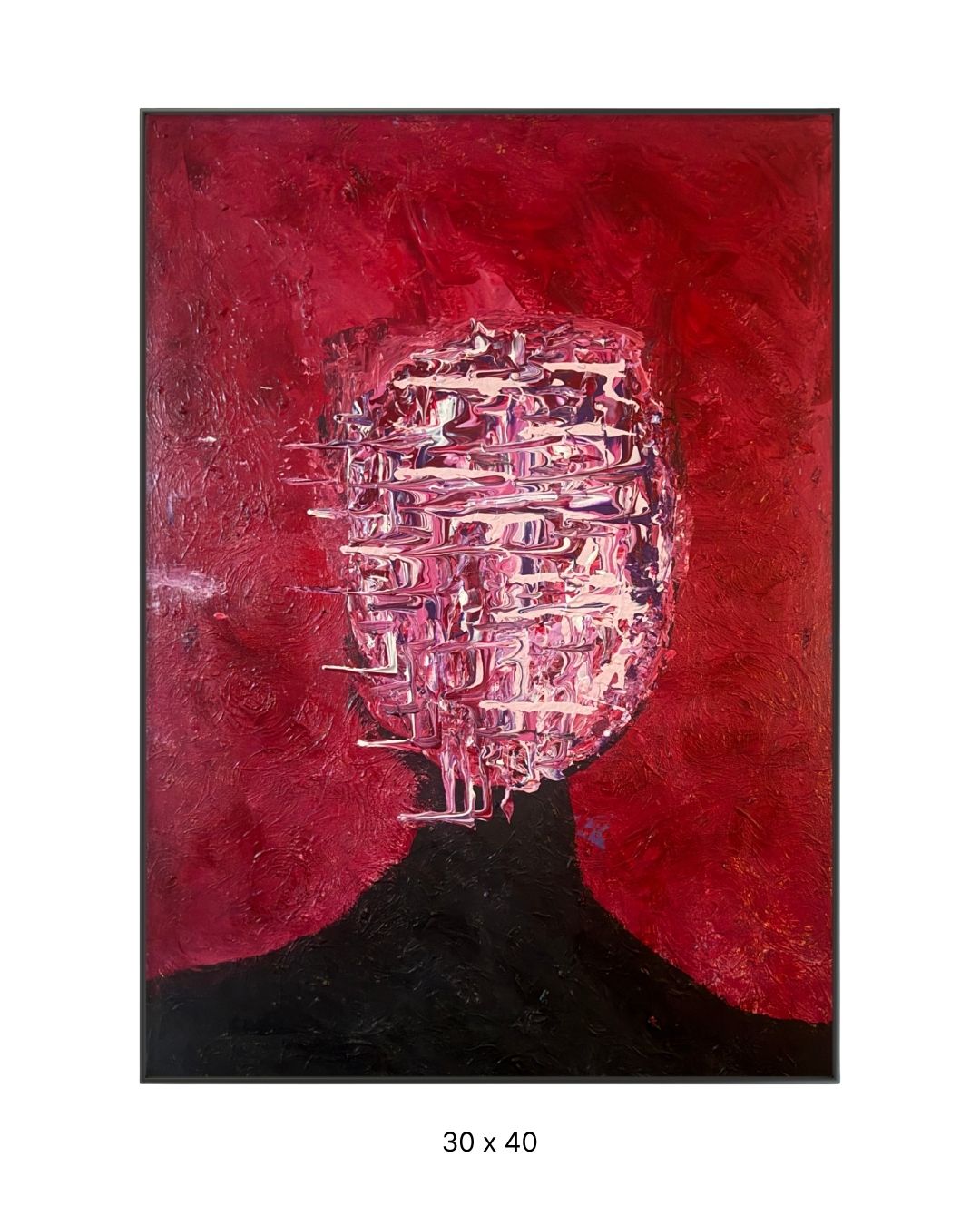 Original acrylic painting by Stevie Alger, Art at the Afters, No One collection, number 63, Los Angeles