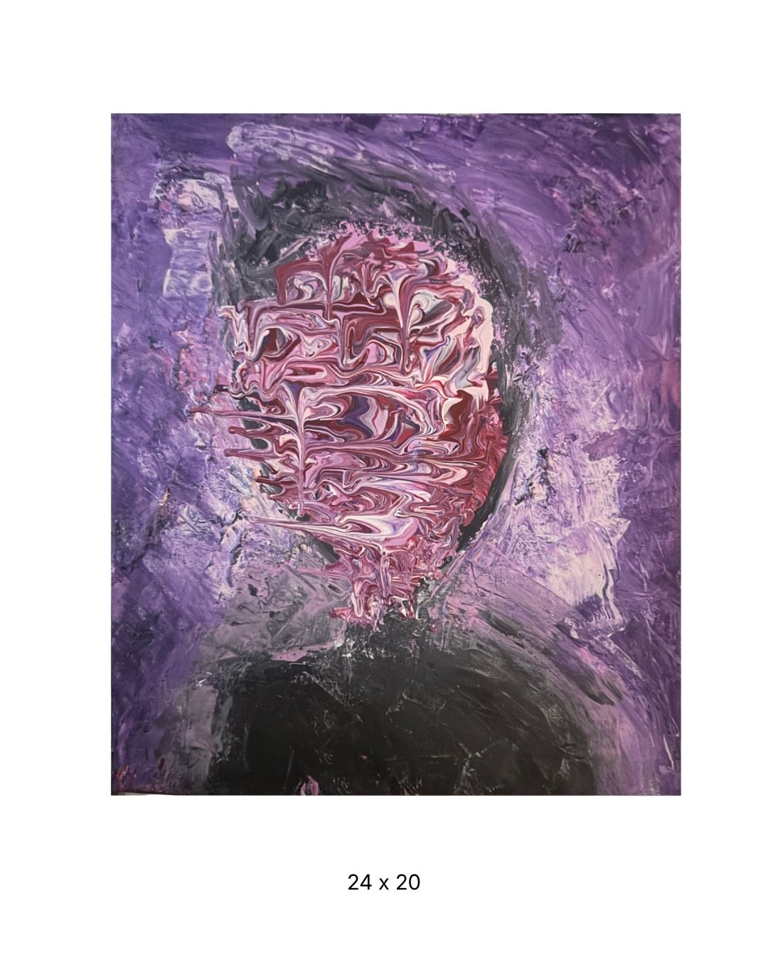 Original acrylic painting by Stevie Alger, Art at the Afters, No One collection, number 66, Los Angeles