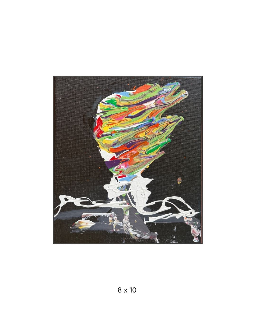 Original acrylic painting by Stevie Alger, Art at the Afters, Latest collection, number 7, Los Angeles