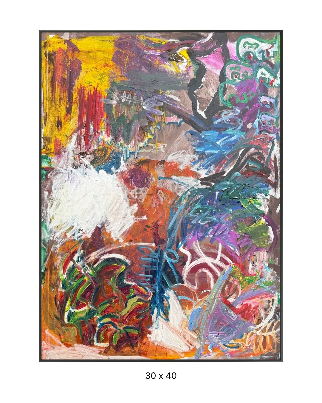 Original acrylic painting by Stevie Alger, Art at the Afters, Latest collection, number 8, Los Angeles