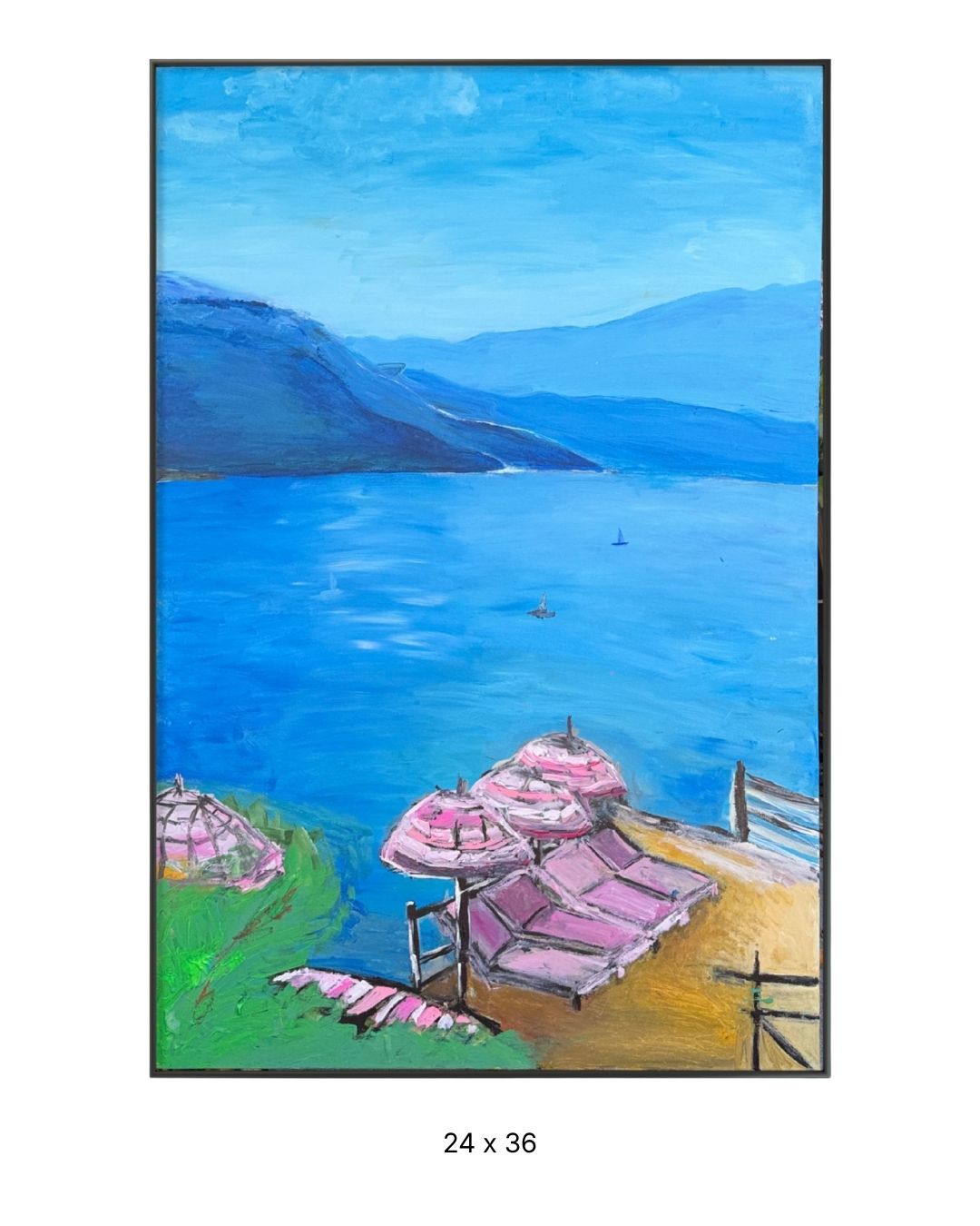 Original acrylic painting by Stevie Alger, Art at the Afters, Aussie Summer collection, number 94, Los Angeles