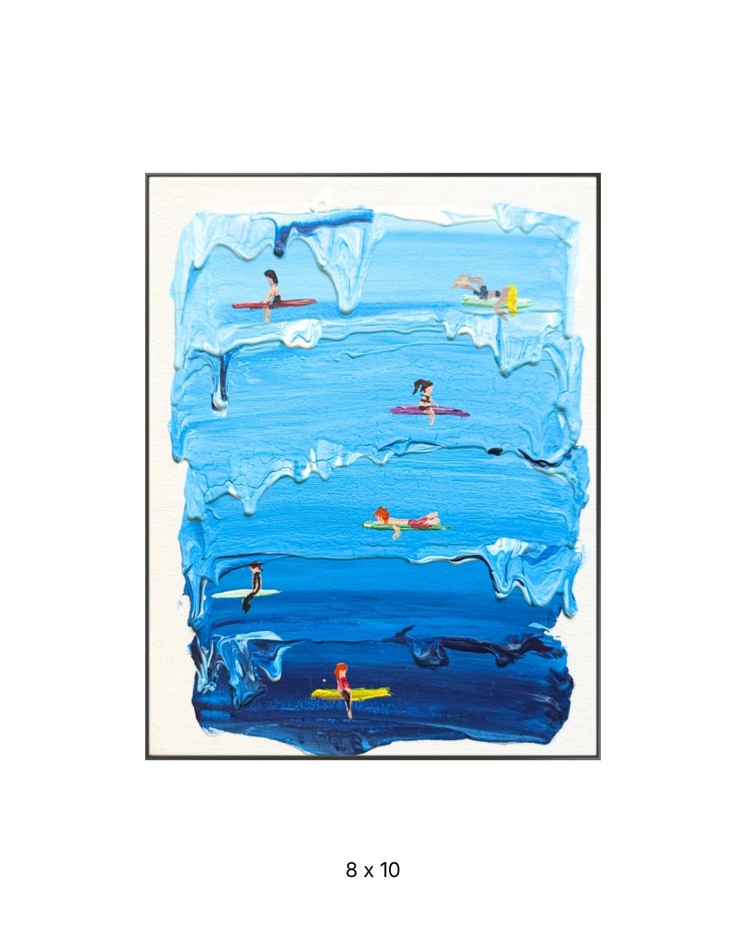 Original acrylic painting by Stevie Alger, Art at the Afters, Aussie Summer collection, number 97, Los Angeles